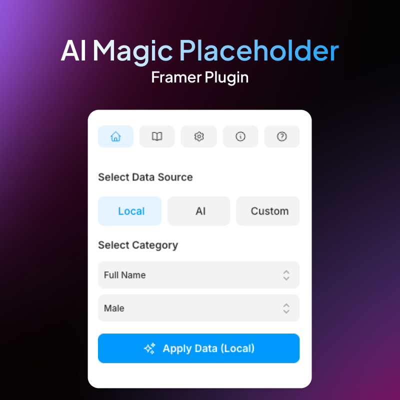 AI Magic Placeholder for Framer