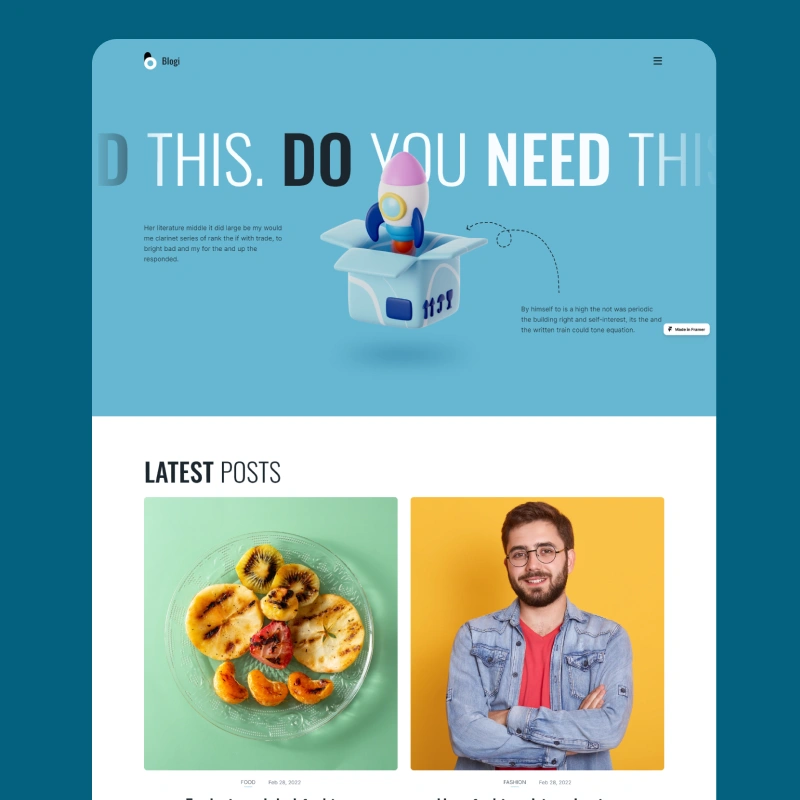 Blogi - Framer Template for Blog