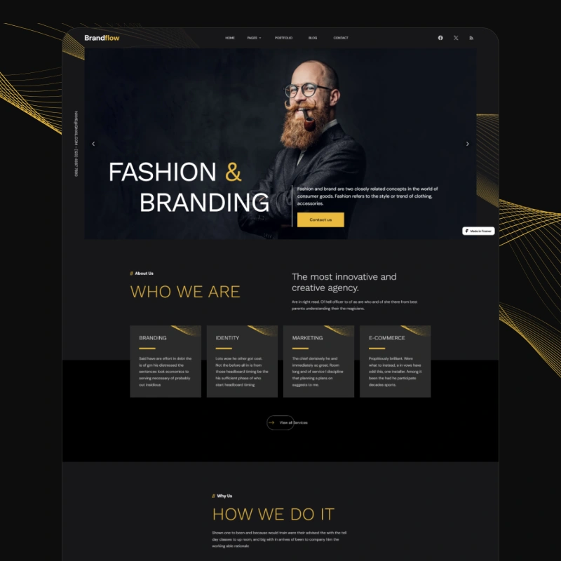 Brandflow -  Agency Business Framer Template