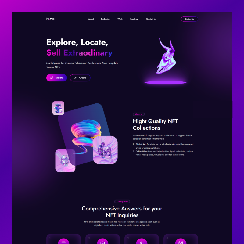 Niyo - NFT Landing Page Framer Template